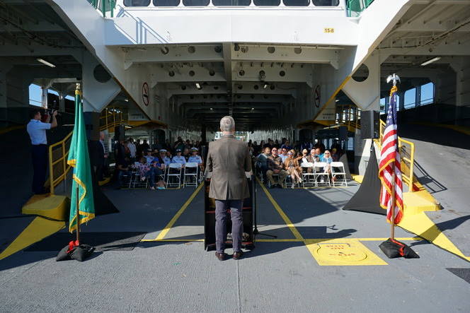 Car deck of Issaquah hosts Life Ring Award