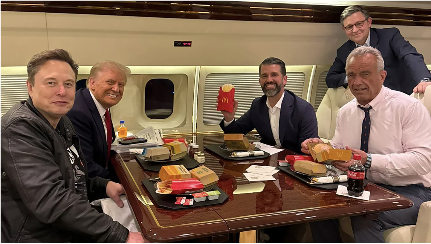 Trump inner circle shares McDonald’s meal as Donald Jr. jokes 'Make America Healthy Again starts tomorrow’