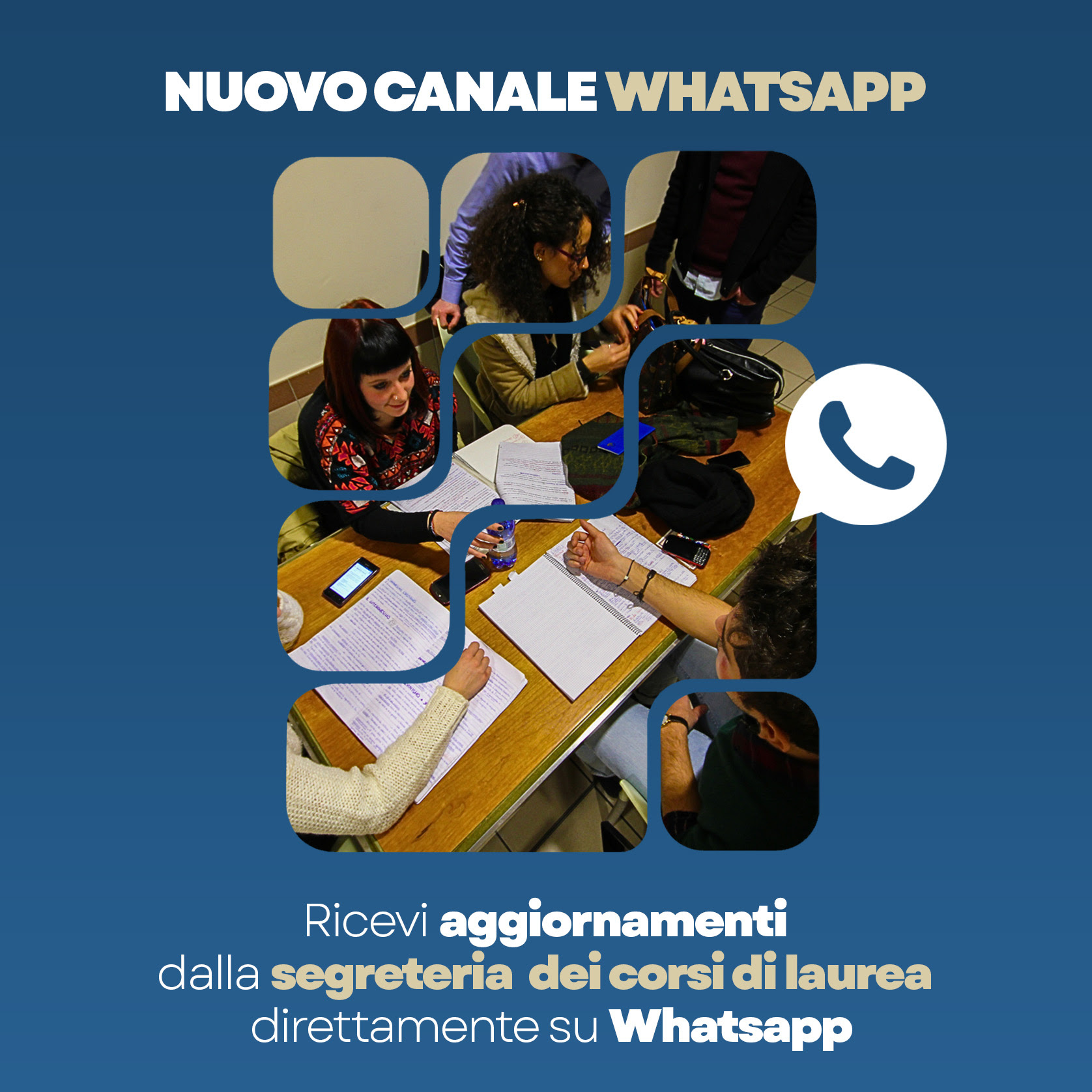 Nuovo canale Whatsapp per le comunicazioni e gli avvisi a studentesse e studenti