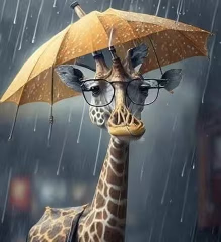 Rain-on-Giraffe-Umbrella