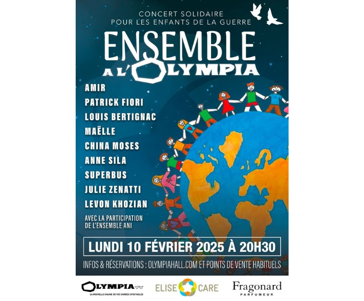 Ensemble à l'Olympia - Concert Solidaire pour les enfants de la guerre - 10 février 2025