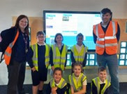 Pupils at St Theresas Primary School visiting the Catalyst Science Discovery Centre