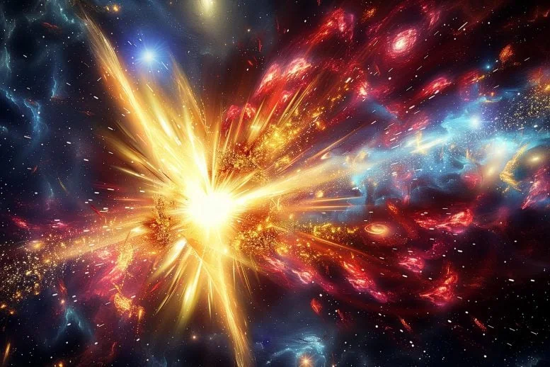 Supernova Galactic Element Creation Art Concept