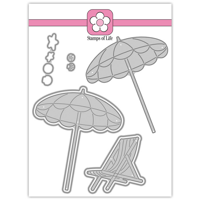 Image of Beach Time Dies Set of 7