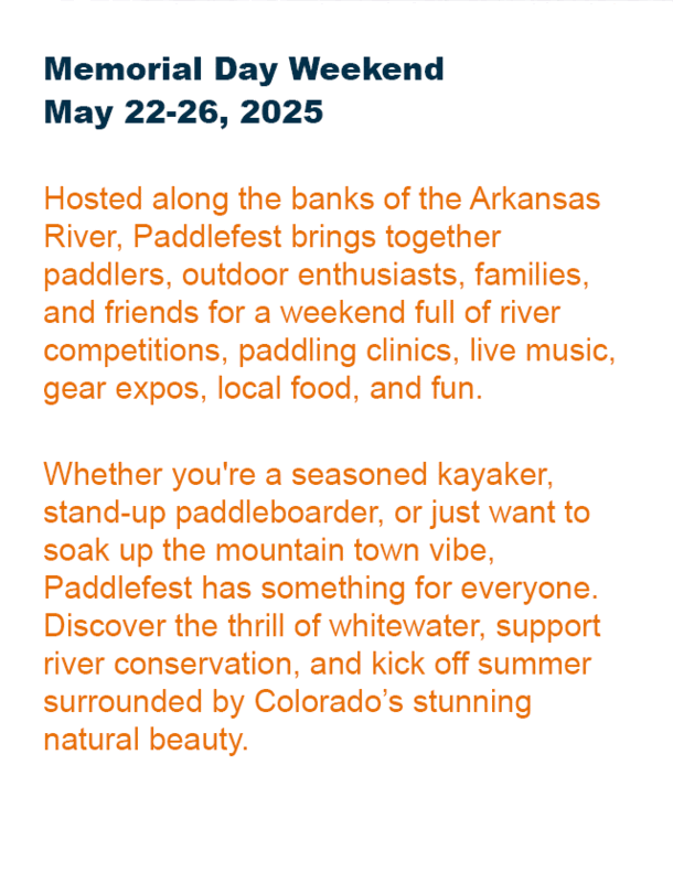 Paddlefest Buena Vista, Colorado