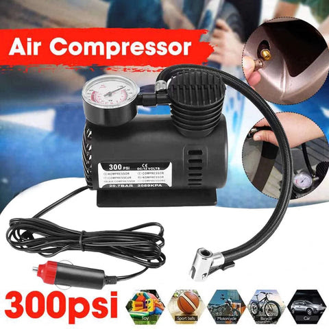 12v Portable Air Compressor For Car Tire Air Pump Inflator - Airzox™ 2.0 Airzox™ 2.0 - Portable Mini Air Compressor Poshure®