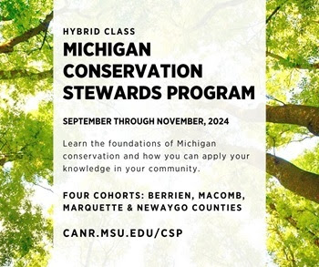 A graphic showing the details for the conservation stewardship certification program.