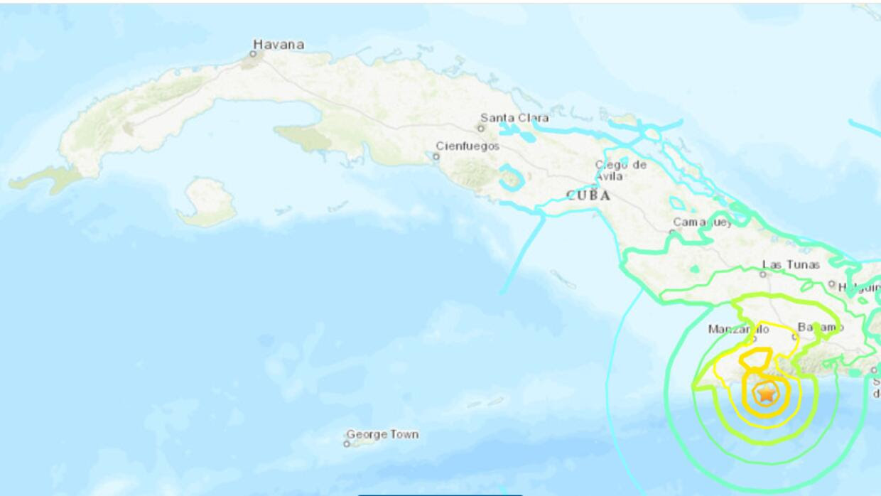 Un fuerte sismo de magnitud 6.8 sacude la costa sureste de Cuba: USGS