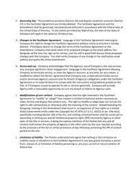 Amendment to VenCorps Agreement | PDF
