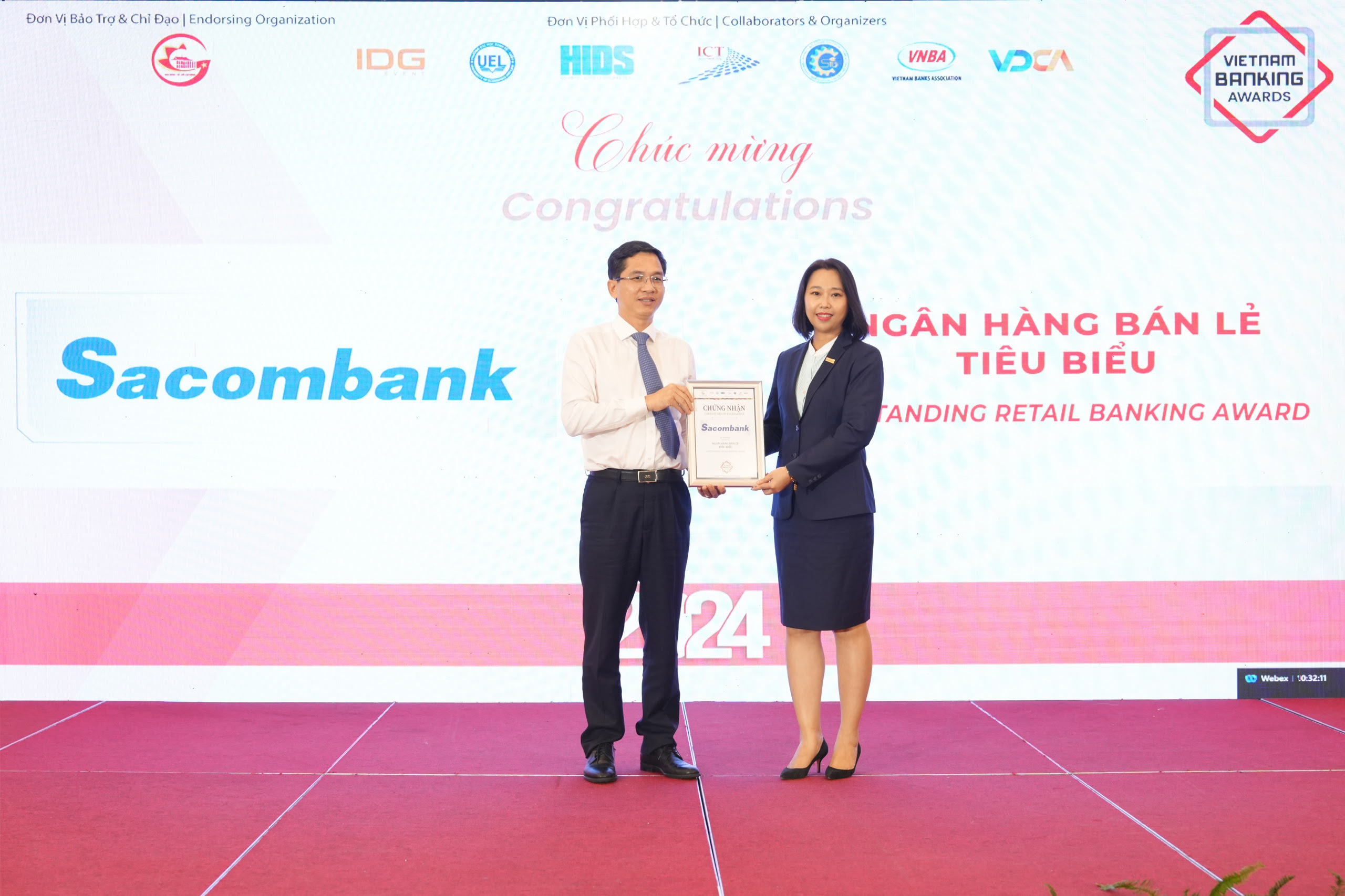 Sacombank liên tiếp 7 năm được vinh danh tại giải thưởng Ngân hàng Việt Nam tiêu biểu - Ảnh 1.