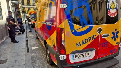  Muere un trabajador tras caerse desde el tejado de un edificio en Madrid