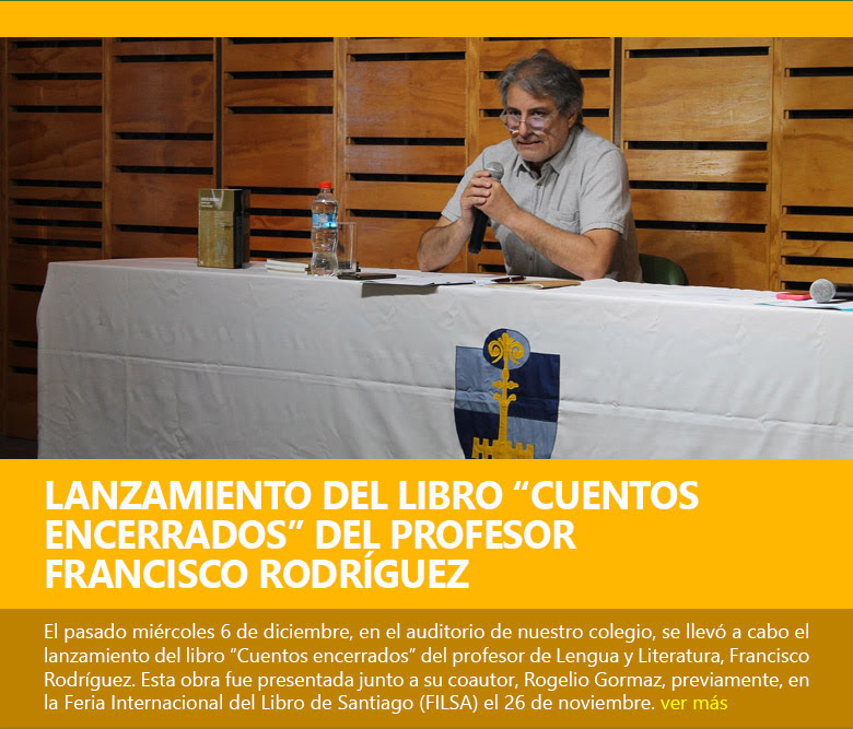 Lanzamiento del libro “Cuentos encerrados” del Profesor Francisco Rodríguez