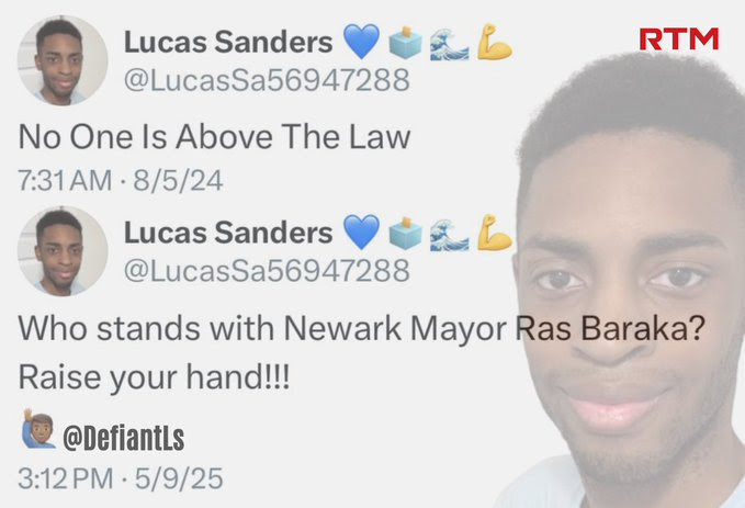 Hypocrite Lucas Sanders saying nobody is above the law then saying it is ok if you are a Democrat.