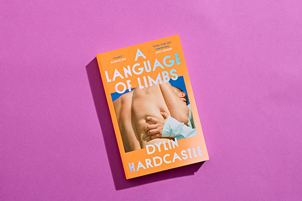 Dylin Hardcastle's A Language of Limbs on a purple background.