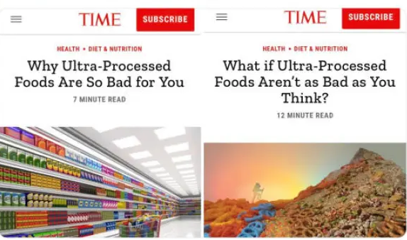 Hypocrite Time Magazine for contradicting itself on same topic.