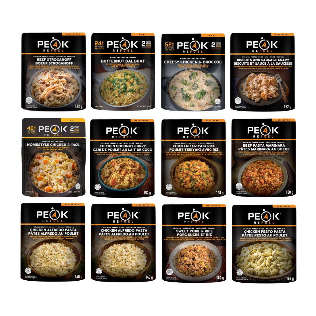 Image of Peak Refuel Entree Variety 12 Pouch Pack