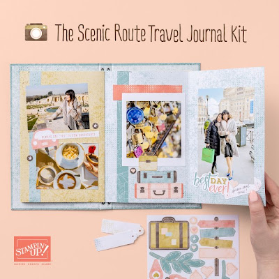 Scenic Route Travel Journal Kit from the Kits Collection by Stampin’ Up! - Stampin’ Up!® - Stamp Your Art Out! www.stampyourartout.com