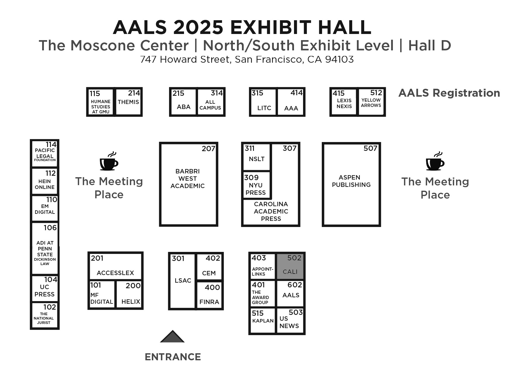 CALI booth at AALS2025