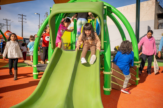 Children play in Nogales Park