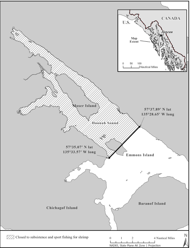 HOONAH SOUND SUBSISTENCE AND SPORT SHRIMP    FISHERIES REMAIN CLOSED