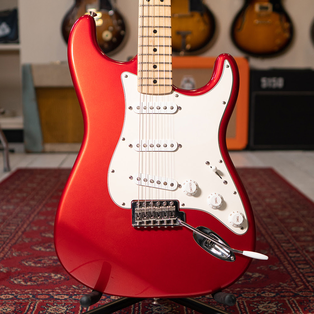 2006 FENDER STANDARD STRATOCASTER - CANDY APPLE RED WITH GIG BAG - PREOWNED