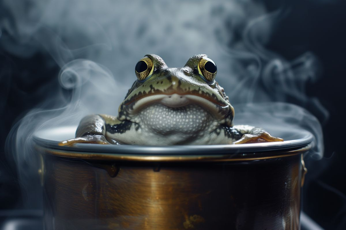 Don't be the frog in the pot.