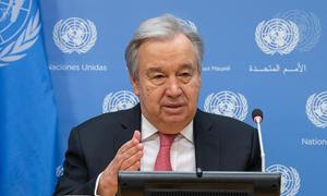 El Secretario Generalde la ONU atendiendo a los medios de comunicación. (Foto de archivo) 