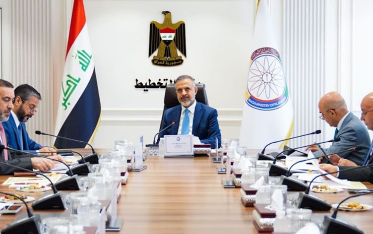 The Iraqi ministerial committee on Erbil-Baghdad budget issues meeting on July 9, 2025. Photo: Iraqi planning ministry