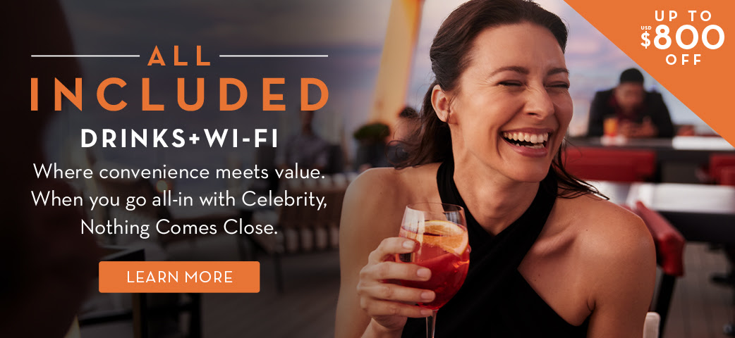 ALL INCLUDED - DRINKS + WI'FI - COMPLETE YOUR BOOKING > LEARN MORE