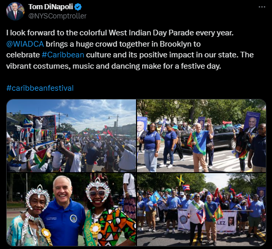 State Comptroller DiNapoli at the West Indian Day Parade