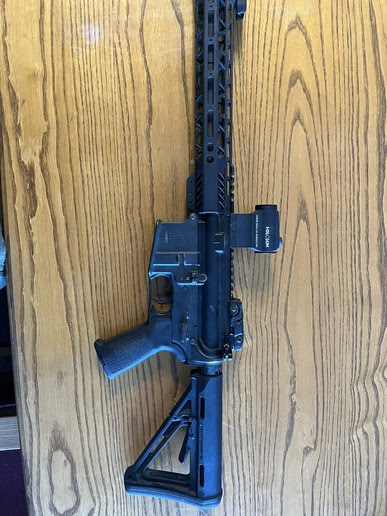 Image of Blanca Police Department issued Black Rifle 