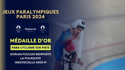 Para cyclisme - Poursuite individuelle 4000m (H) : Dorian Foulon conserve son titre !