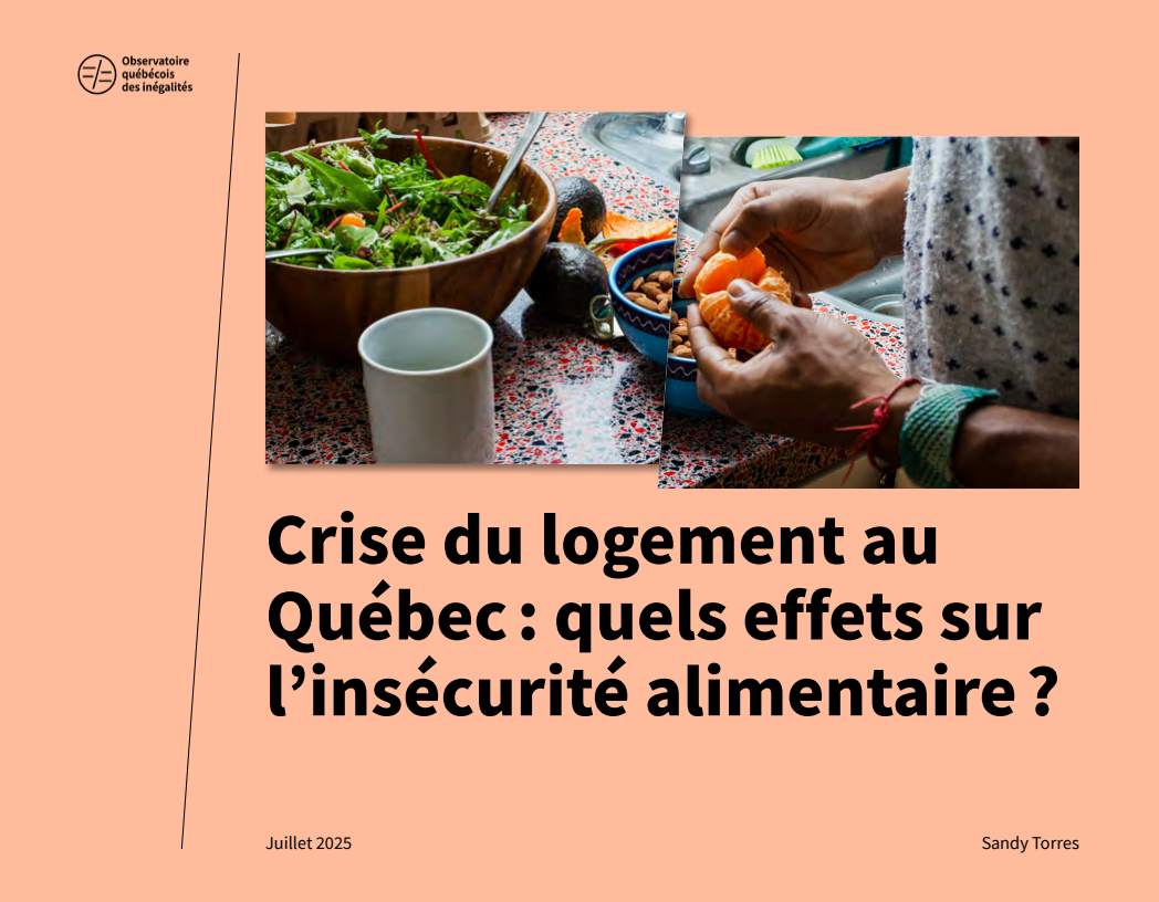 Une figure qui présente le revenu disponible d'une personne ainée vivant seule selon différents scénarios en 2025 au Québec. Avec la sécurité de la vieillesse et le supplément de revenu garanti, le montant est de 25060$. Avec la Rente maximale du RRQ, le montant est de 29359$. Avec un salaire minimum à 35 heures au delà de 65 ans, le montant est de 38463$. Ces trois montants sont au-dessous du revenu viable pour une personne seule à Montréal, qui est de 40084$.