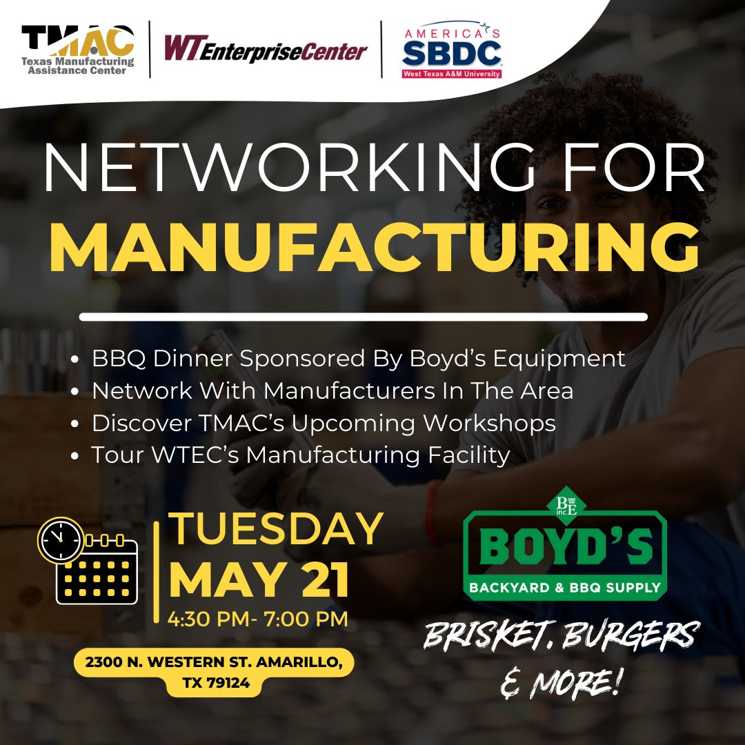 Networking for Manufacturing @ Networking for Manufacturing | Amarillo | Texas | United States