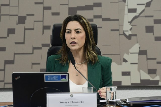 Senador Soraya Thronicke em pronunciamento na Comissão de Assuntos Sociais (CAS) durante audiência publica interativa para debater sobre a regulamentação de vapes