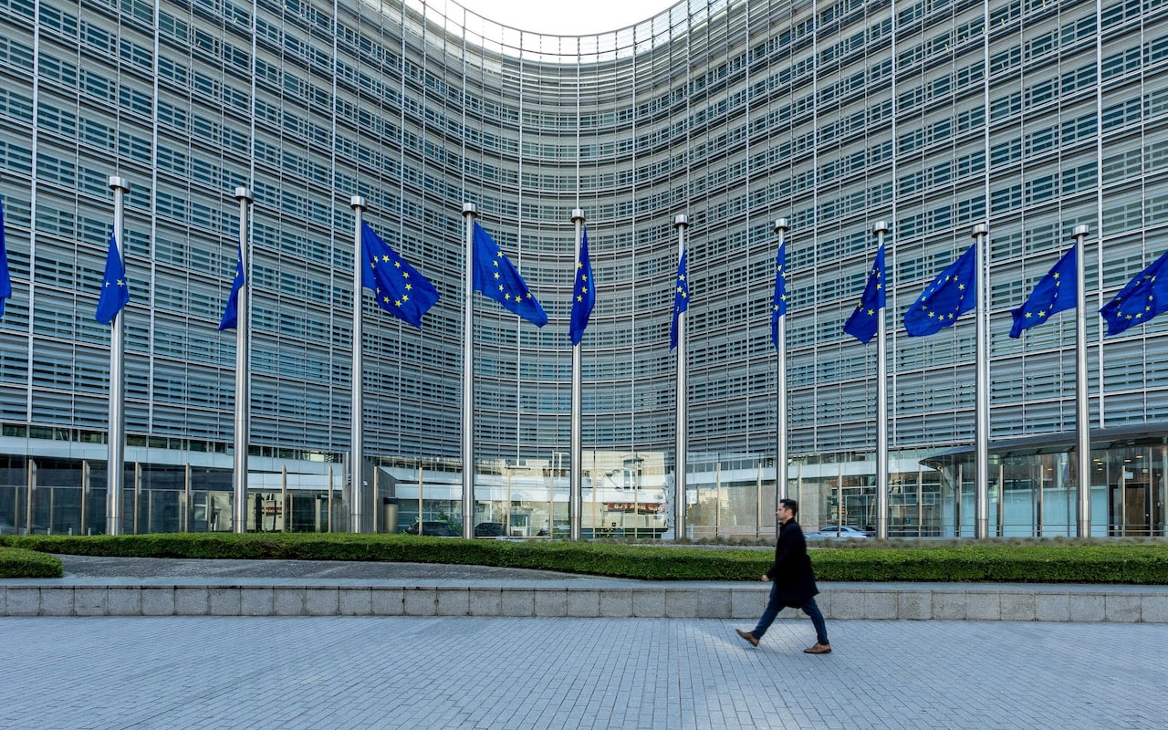 A view of the Berlaymont building - the headquarters of the European Commission - in Brussels