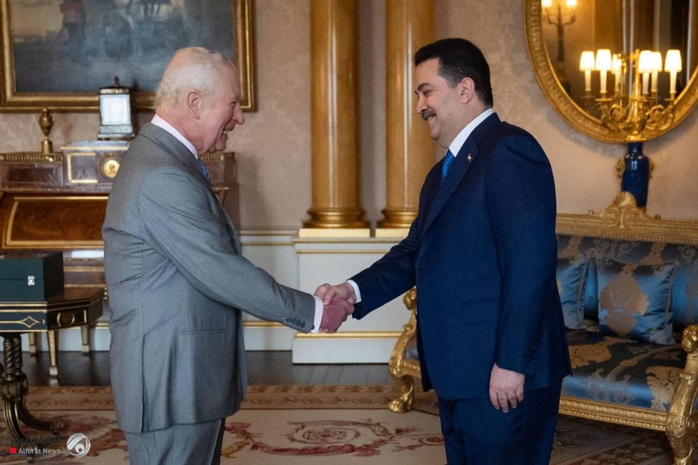 Al-Sudani, British King discuss enhancing economic partnership and climate cooperation