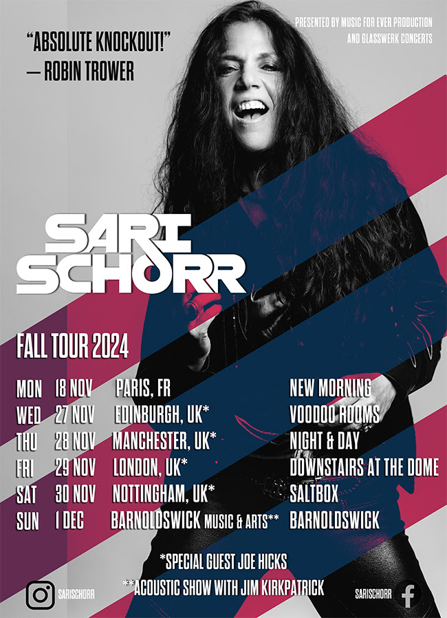 Sari Schorr Tour Poster