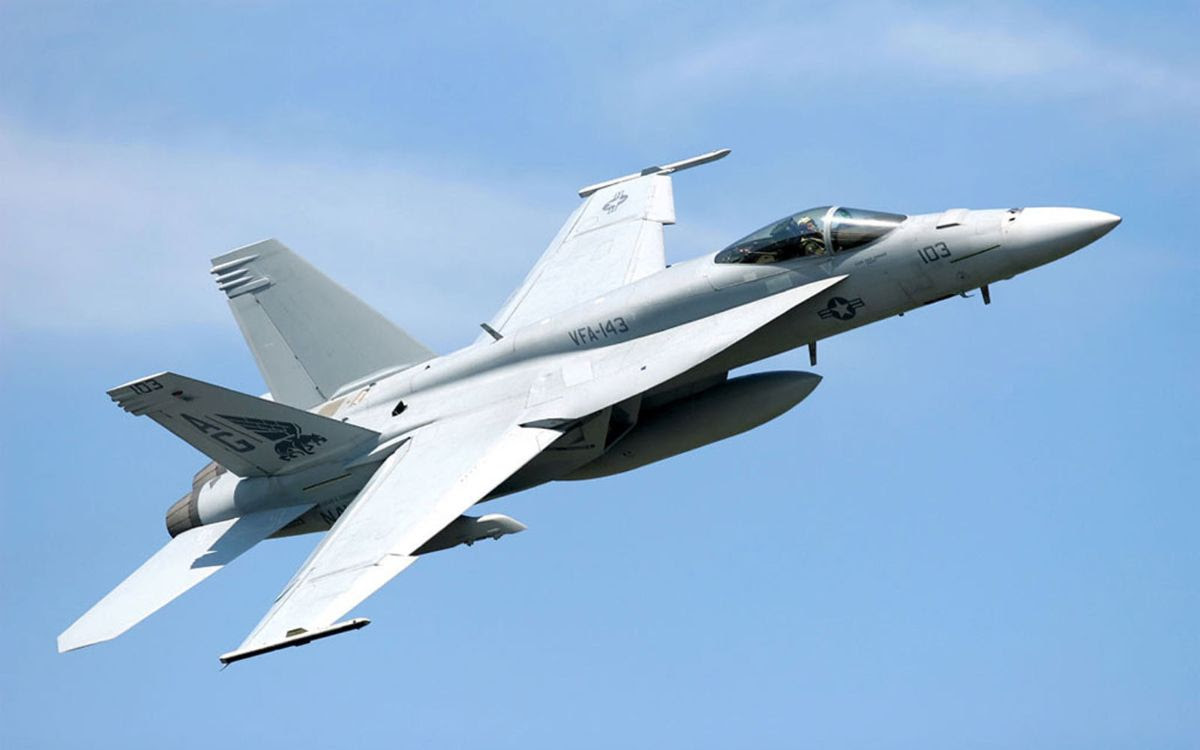 Photo of FA-18 Jet.