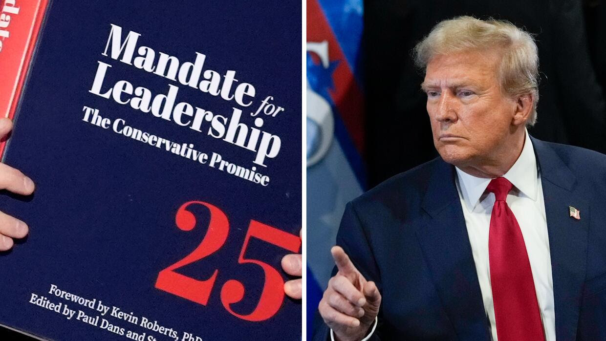 Donald Trump tiene un 'pegajoso' problema de campaña: Proyecto 2025