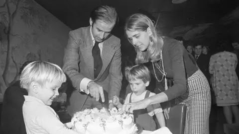 Getty Images Beau, Joe, Hunter and Neilia Biden at Joe Biden's 30th birthday party