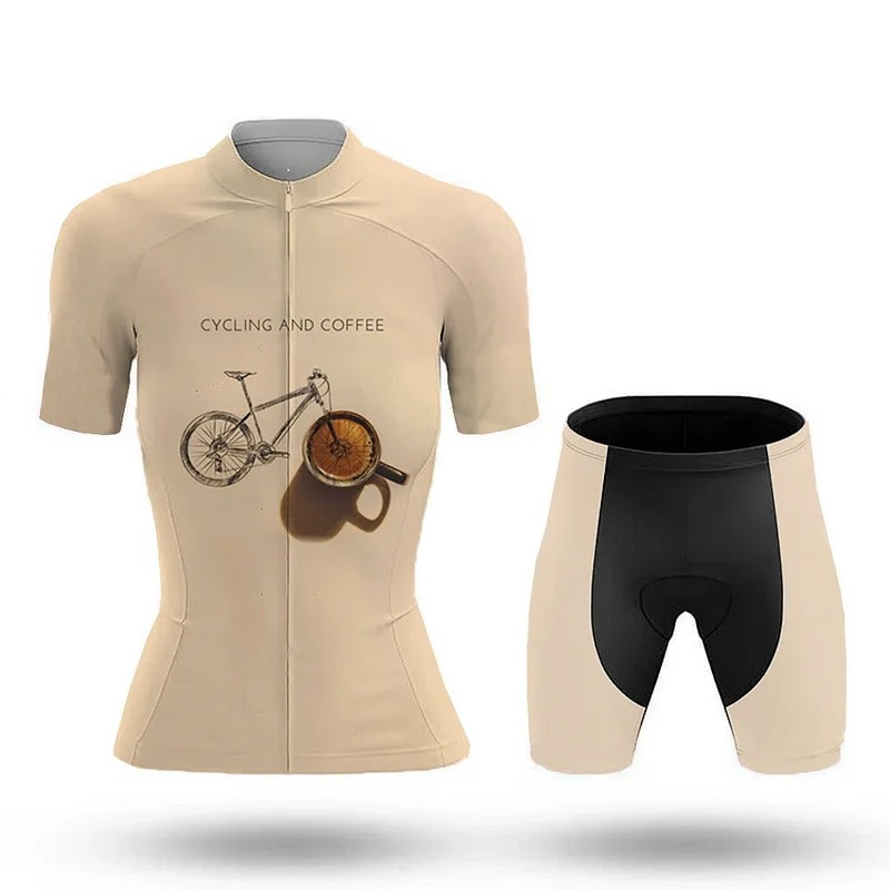 Ensemble de cyclisme pour femme Cycling And Coffee