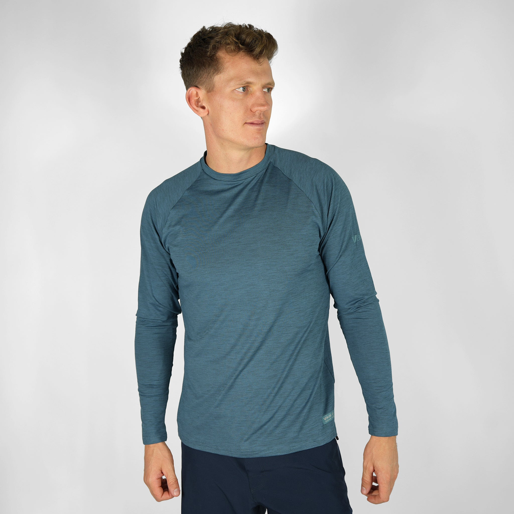 Image of UV Ocean Tech L/S Tee - Ocean Blue