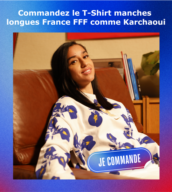 Commandez le T-Shirt manches longues France FFF comme Karchaoui - Je commande