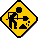 animated gif stick man digging