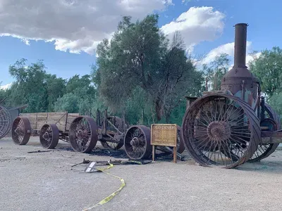 Historic Borax Wagon Destroyed in Blaze at Death Valley National Park image