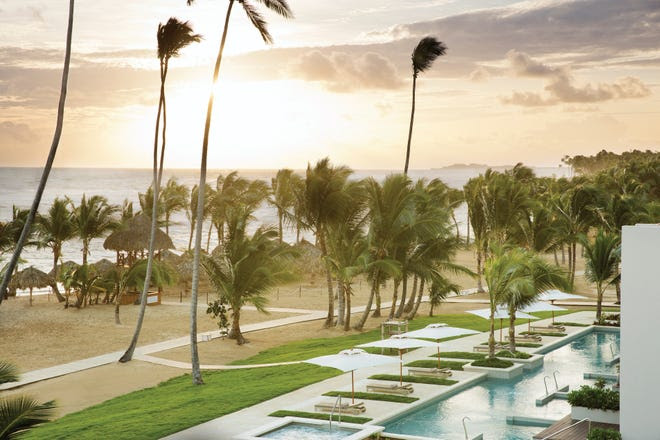 Vista a la playa en Excellence El Carmen, Punta Cana.