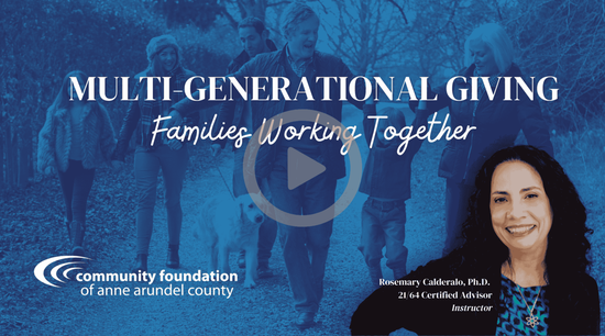 Link to Multi-Generational Giving Session Explores Aligning Your Values with Your Giving Recording