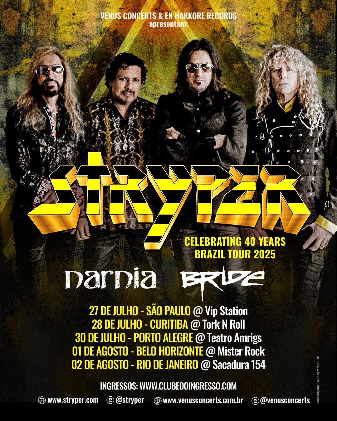 stryper tour 40 anos