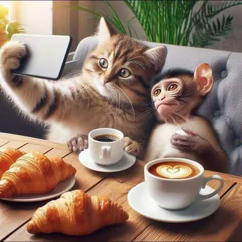 Caturday-coffee-picture-with-friend